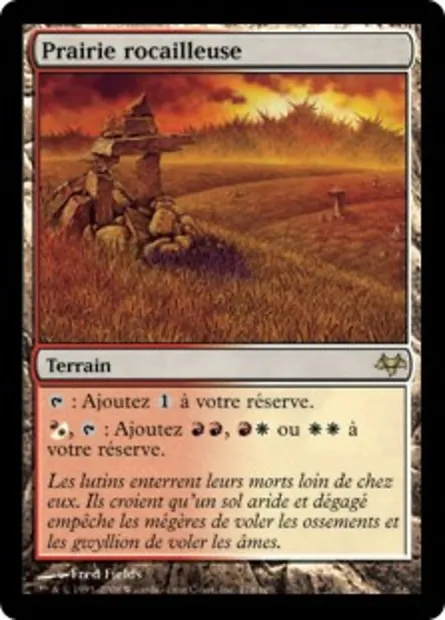 Prairie rocailleuse, carte Magic EVE 178 — extension Coucheciel