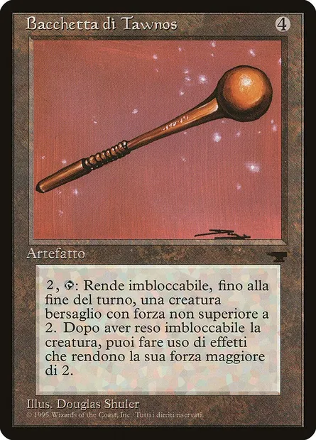 Bâtonnet de Tavnos, carte Magic RIN 139 — extension Rinascimento