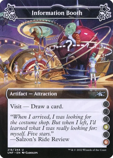 Information Booth, Magic card UNF 218c — Unfinity set