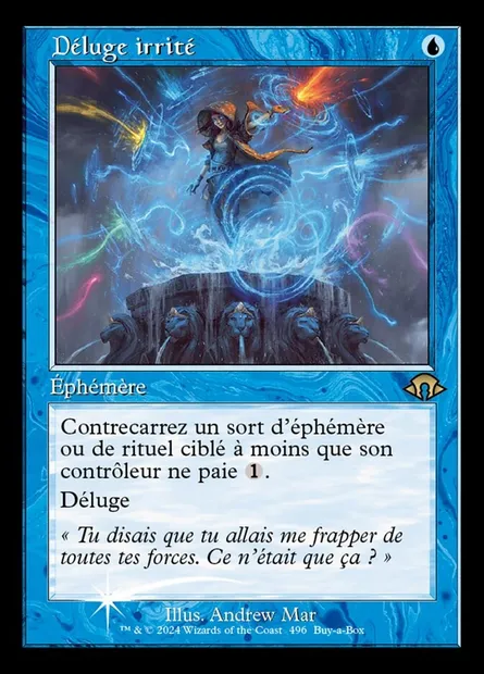 Déluge irrité, carte Magic MH3 496 — extension Modern Horizons 3