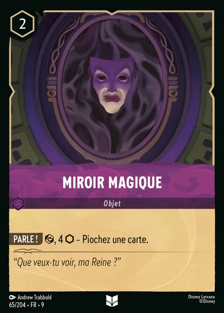 Miroir Magique, carte Disney Lorcana CH9-065 — extension Fabuleux