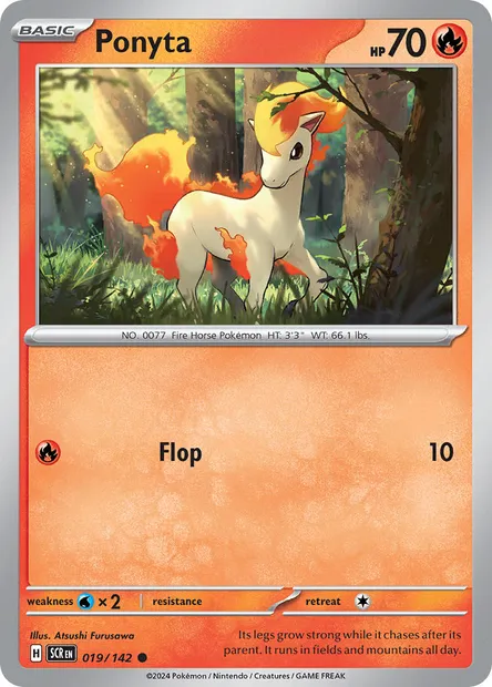 Ponyta, Pokémon card SCR 019 — Stellar Crown set