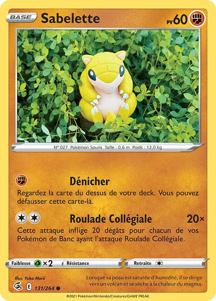 Sabelette, carte Pokémon FST 131 — extension Poing de Fusion