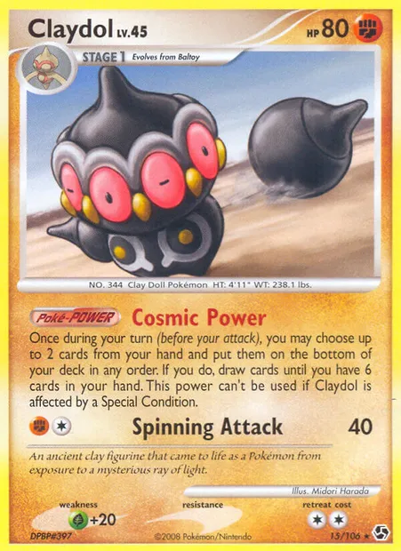 Claydol, Pokémon card GE 15 — Great Encounters set
