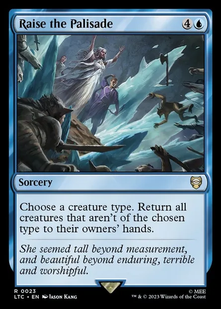 Raise the Palisade, Magic card LTC 23 — Tales of Middle-earth Commander set