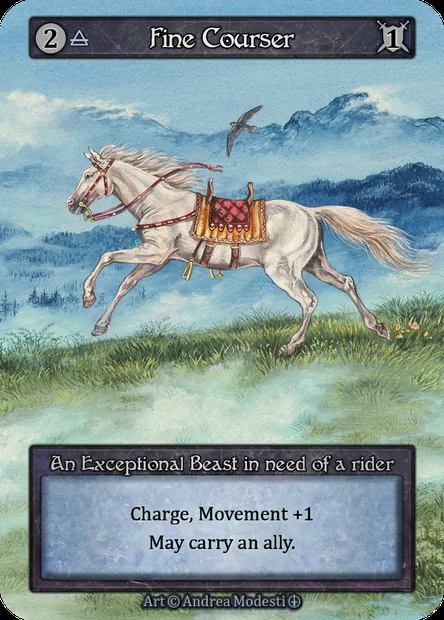 Fine Courser, Sorcery card ATH 022 — Arthurian Legends set