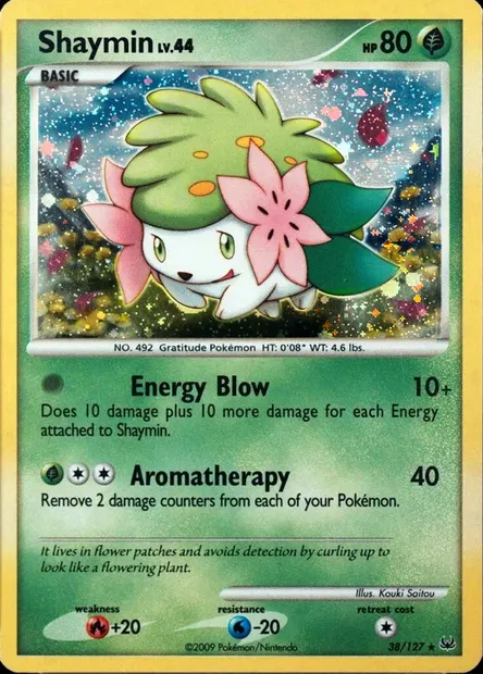 Shaymin Lv.44, carte Pokémon TDX 038-2 — extension Theme Deck & Blisters Exclusives