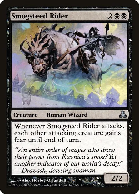 Smogsteed Rider, Magic card GPT 63 — Guildpact set