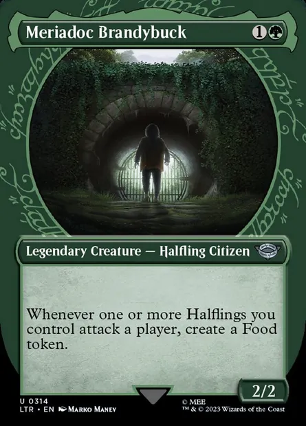 Meriadoc Brandybuck, Magic card LTR 314 — The Lord of the Rings: Tales of Middle-earth set