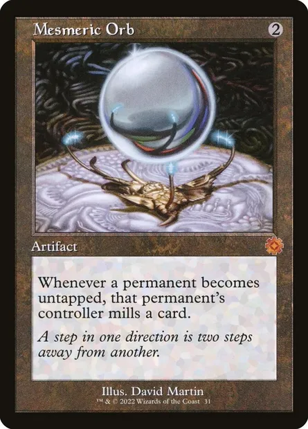 Mesmeric Orb, Magic card BRR 31 — The Brothers' War Retro Artifacts set