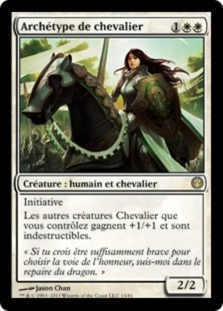 Archétype de chevalier, carte Magic DDG 14 — extension Duel Decks: Knights vs. Dragons