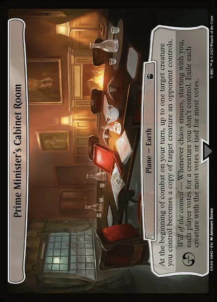Prime Minister's Cabinet Room, Magic card WHO 596 — Doctor Who set