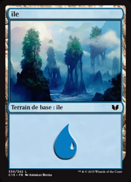 île, carte Magic C15 330 — extension Commander 2015
