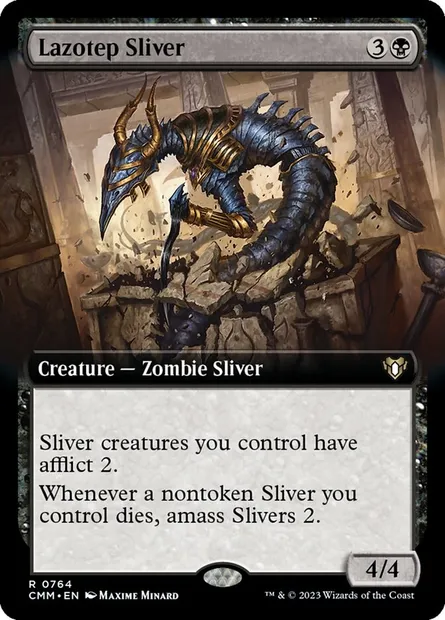 Lazotep Sliver, Magic card CMM 764 — Commander Masters set