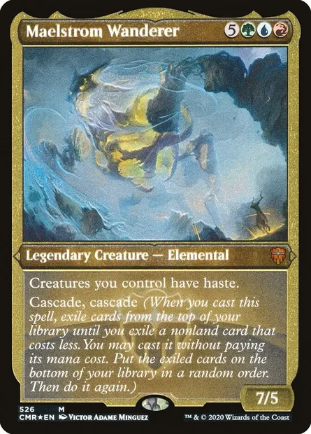 Maelstrom Wanderer, Magic card CMR 526 — Commander Legends set