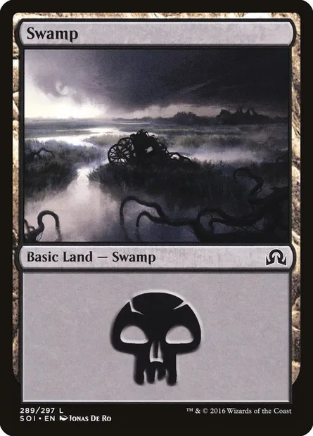 Swamp, Magic card SOI 289 — Shadows over Innistrad set