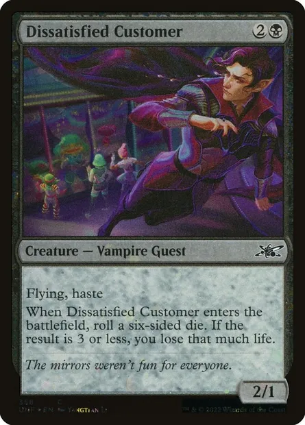 Dissatisfied Customer, Magic card UNF 358 — Unfinity set