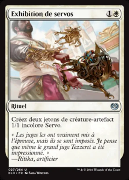Exhibition de servos, carte Magic KLD 27 — extension Kaladesh