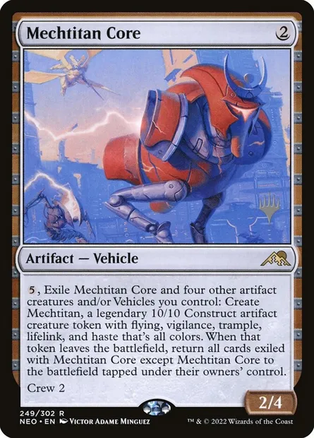 Mechtitan Core, Magic card PNEO 249p — Kamigawa: Neon Dynasty Promos set