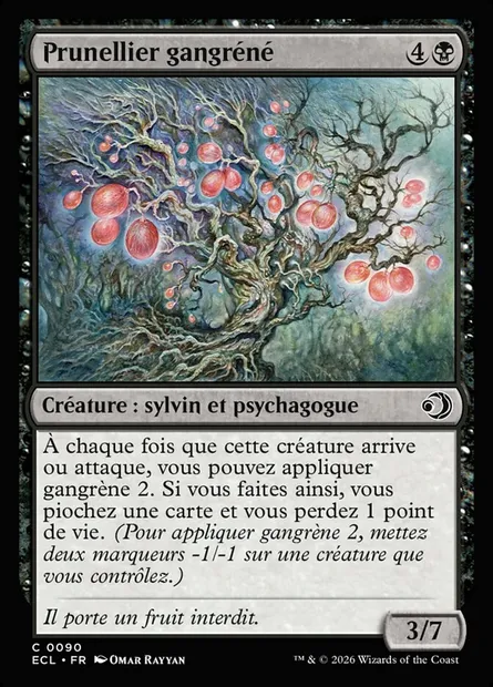 Prunellier gangréné, carte Magic ECL 90 — extension Lorwyn Eclipsed