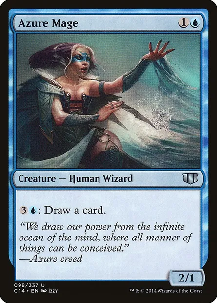 Azure Mage, Magic card C14 98 — Commander 2014 set