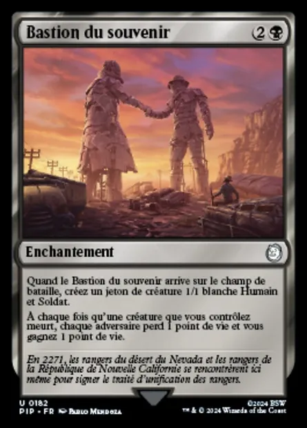 Bastion du souvenir, carte Magic PIP 182 — extension Fallout