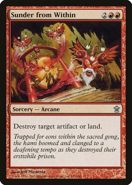 Sunder from Within, Magic card SOK 117 — Saviors of Kamigawa set