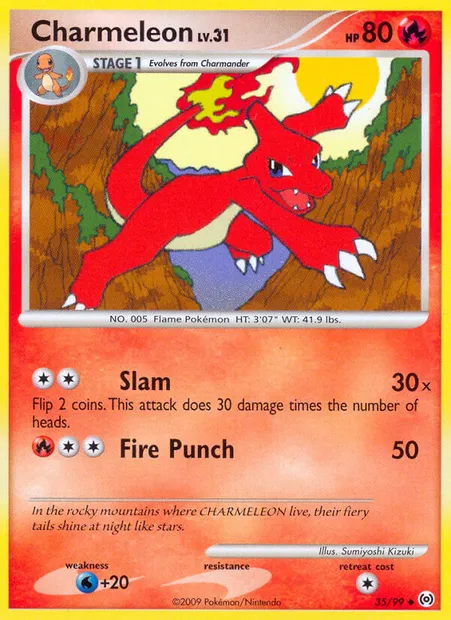 Charmeleon, Pokémon card AR 35 — Arceus set