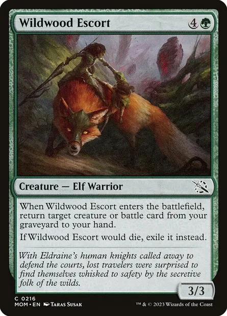 Wildwood Escort, Magic card MOM 216 — March of the Machine set