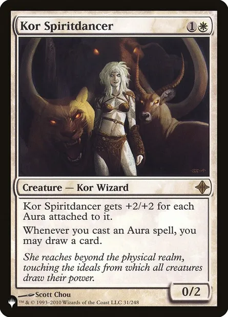 Kor Spiritdancer, Magic card PLST ROE-31 — The List set