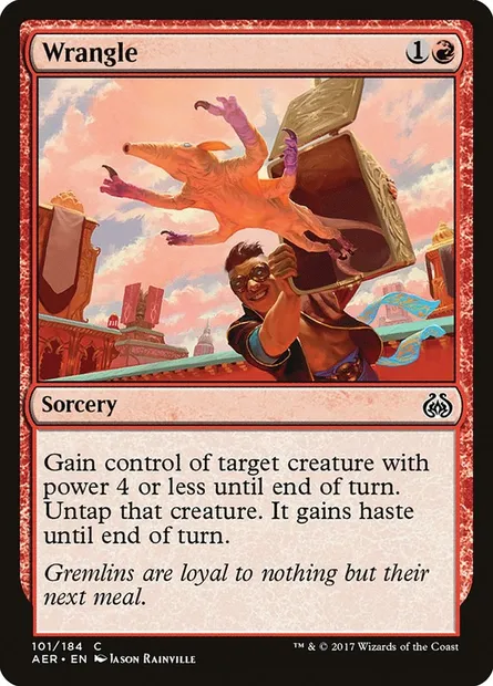 Wrangle, Magic card AER 101 — Aether Revolt set