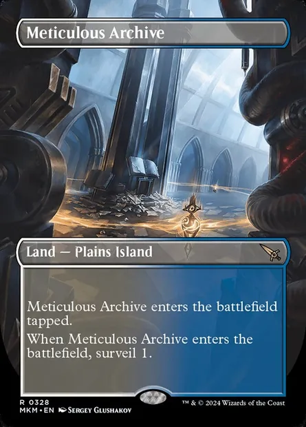 Meticulous Archive, Magic card MKM 328 — Murders at Karlov Manor set