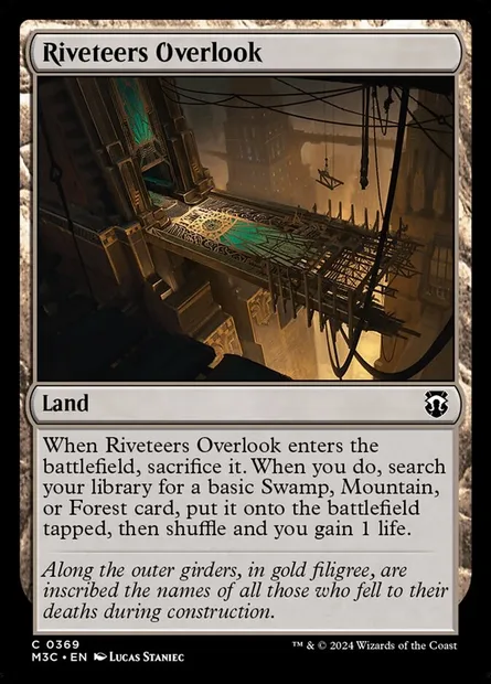 Riveteers Overlook, Magic card M3C 369 — Modern Horizons 3 Commander set