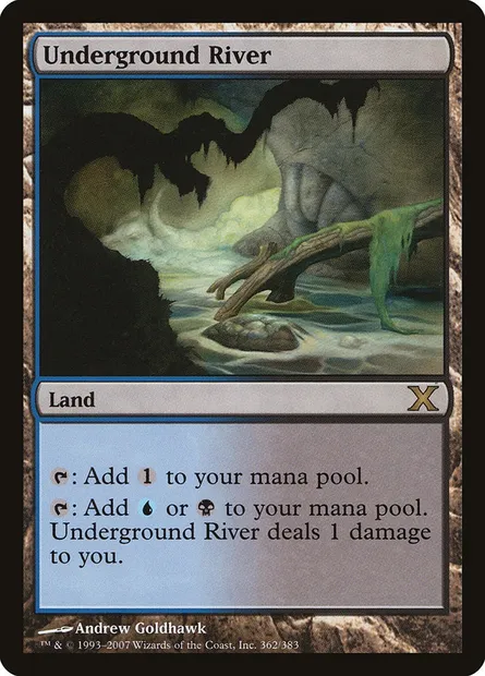 Underground River, Magic card 10E 362 — Tenth Edition set