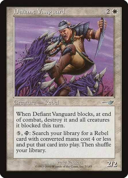 Defiant Vanguard, Magic card NEM 7 — Nemesis set