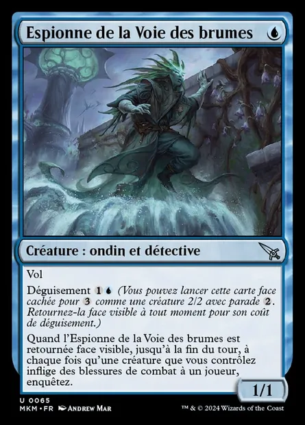 Espionne de la Voie des brumes, carte Magic MKM 65 — extension Murders at Karlov Manor