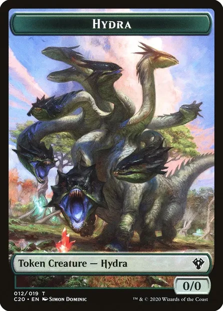Hydra, carte Magic TC20 12 — extension Commander 2020 Tokens