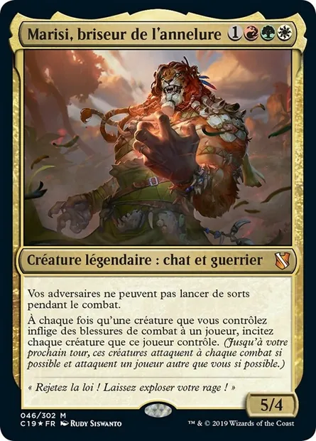 Marisi, briseur de l'annelure, carte Magic C19 46 — extension Commander 2019