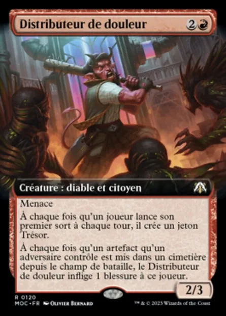 Distributeur de douleur, carte Magic MOC 120 — extension March of the Machine Commander