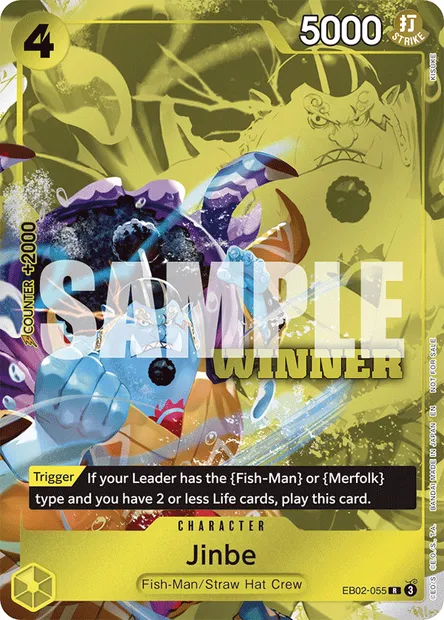 Jinbe, One Piece card EB02-055 — Anime 25th Collection set