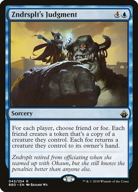 Zndrsplt's Judgment, Magic card BBD 43 — Battlebond set