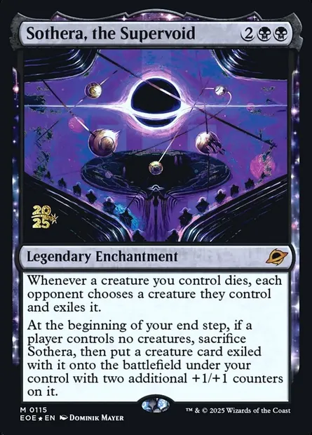 Sothera, the Supervoid, Magic card PEOE 115s — Edge of Eternities Promos set