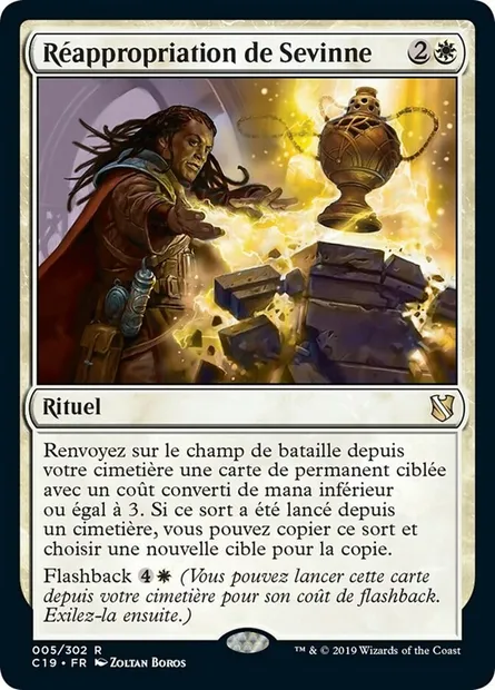Réappropriation de Sevinne, carte Magic C19 5 — extension Commander 2019