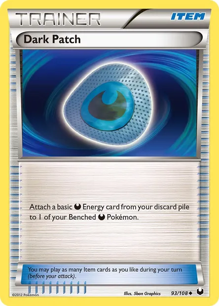 Dark Patch, Pokémon card DEX 93 — Dark Explorers set
