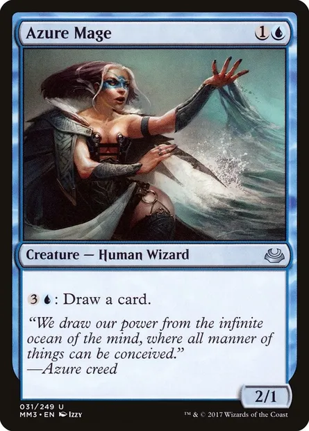 Azure Mage, Magic card MM3 31 — Modern Masters 2017 set