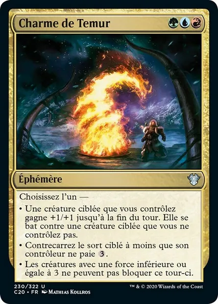 Charme de Temur, carte Magic C20 230 — extension Commander 2020