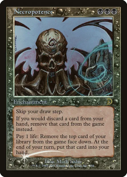 Necropotence, Magic card DKM 7 — Deckmasters set