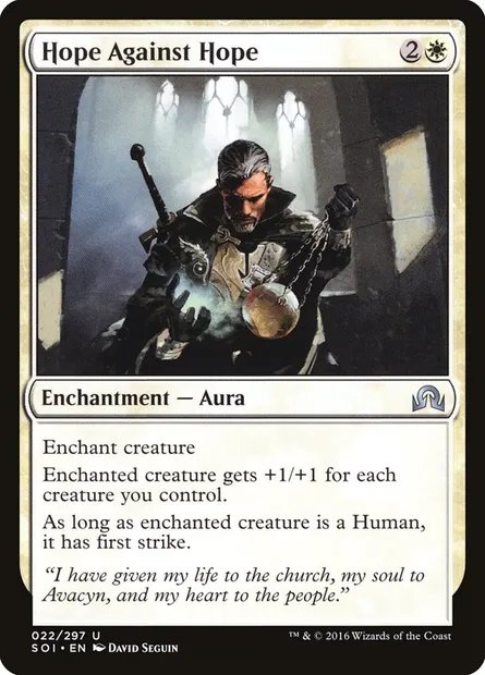 Hope Against Hope, Magic card SOI 22 — Shadows over Innistrad set