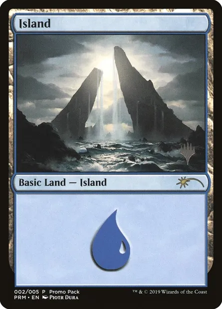 Island, Magic card PPP1 2 — M20 Promo Packs set