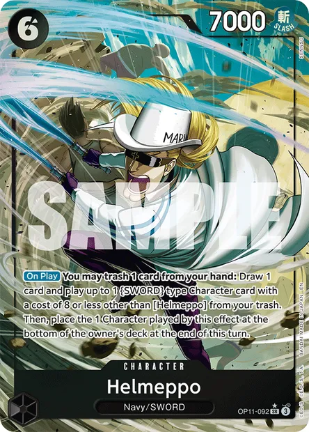 Helmeppo, One Piece card OP11-092 — A FIST OF DIVINE SPEED set